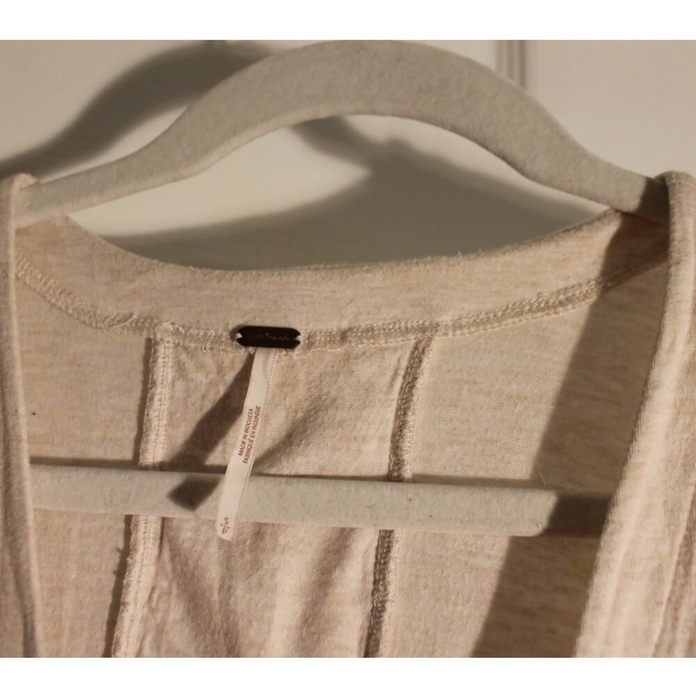Free People Oatmeal V-Neck Dolman Sleeve Top sz S - Picture 5 of 5